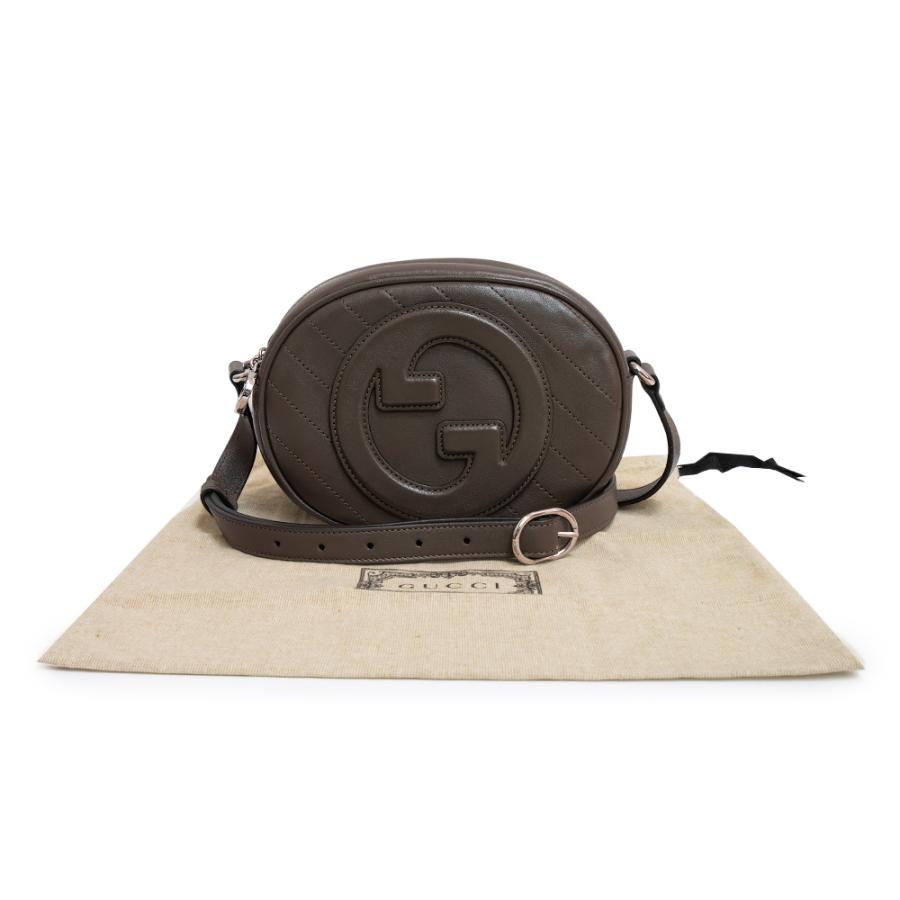 グッチ ブロンディ ショルダーバッグ 斜め掛け カーフスキン レザー ブラウン シルバー金具 760175 GUCCI（美品） GUCCI（グッチ） （美品）グッチ ブロンディ ショルダーバッグ 斜め