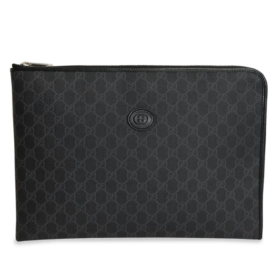 美品 GUCCI グッチ インターロッキング クラッチバッグ GGスプリーム GUCCI （新品・未使用品）グッチ インターロッキングG付き クラッチ