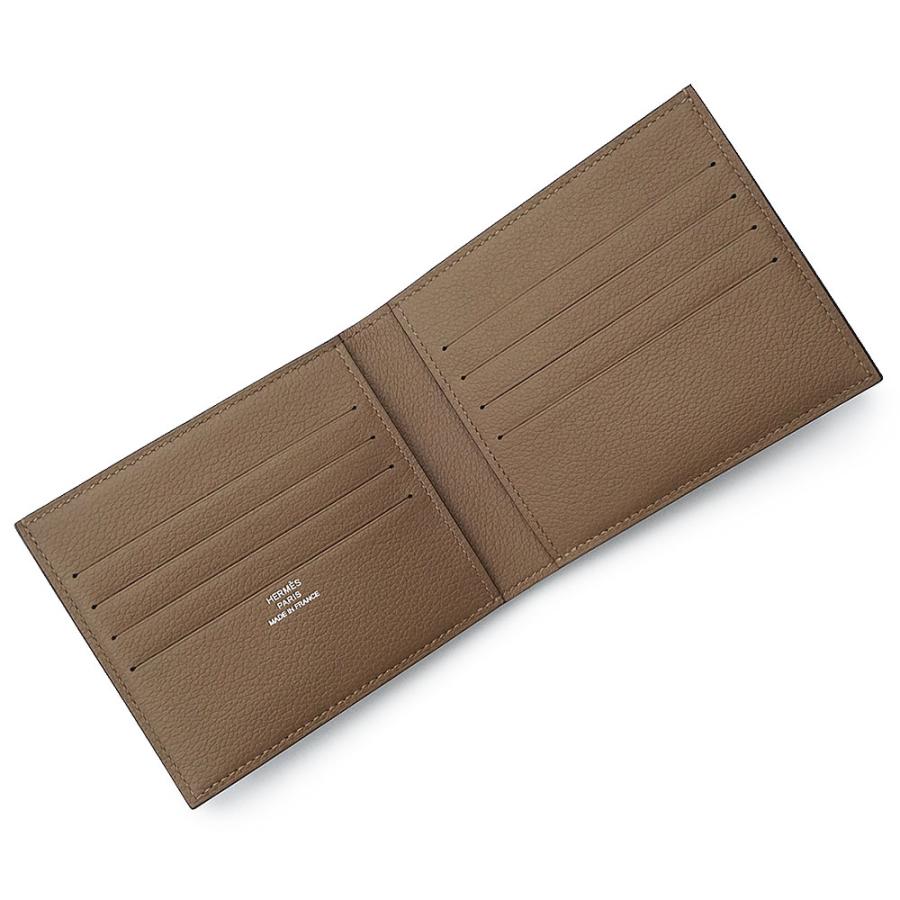 （新品・未使用品）エルメス HERMES シチズン ツイル コンパクト ツールボックス 二つ折り財布 札入れ ヴォーエバーカラー レザー ベージュドゥワイマール B刻印の画像
