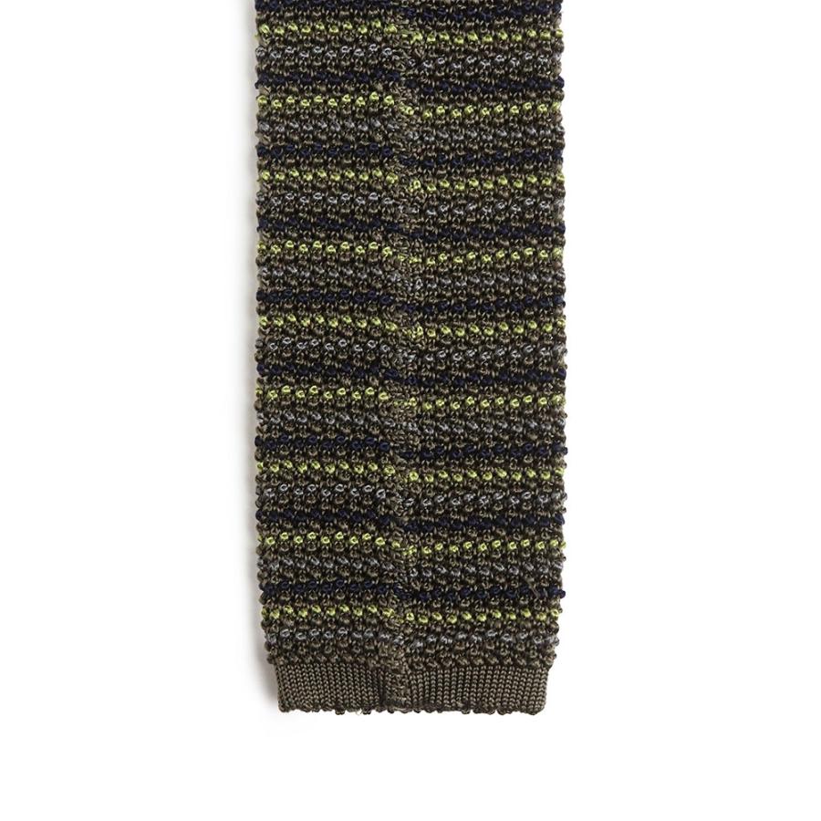 HERMES（エルメス） （美品）HERMES ニットタイ Hロゴ 刺繍 シルク100