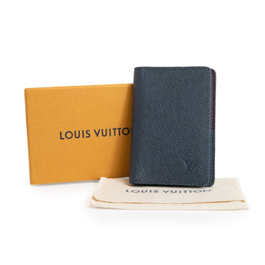 （新品・未使用品）ルイ ヴィトン LOUIS VUITTON オーガナイザー ドゥ ポッシュ カードケース 名刺入れ 定期入れ パスケース タイガ レザー マリーヌ アカジュー ネイビー ボルドー M25880 箱付 LOUIS VUITTON（ルイ・ヴィトン） （新品・未使用品）ルイ ヴィトン