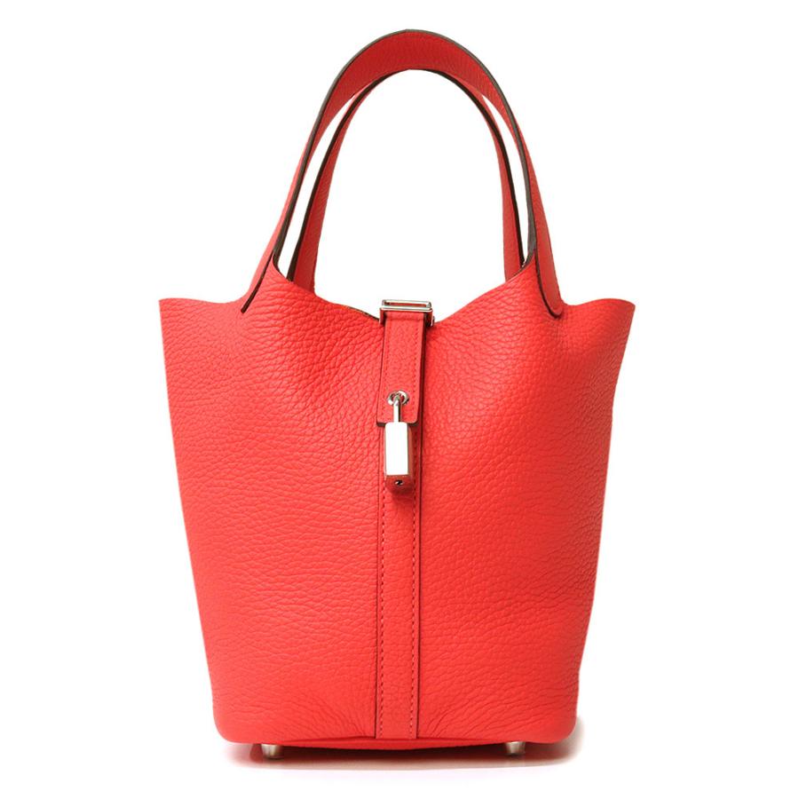 （新品・未使用品）エルメス HERMES ピコタンロック 18 PM ハンドバッグ トリヨンクレマンス レザー ローズテキサス ピンク シルバー金具 B刻印 箱付 HERMES（エルメス） （新品・未使用品）エルメス ピコタンロック 18 PM