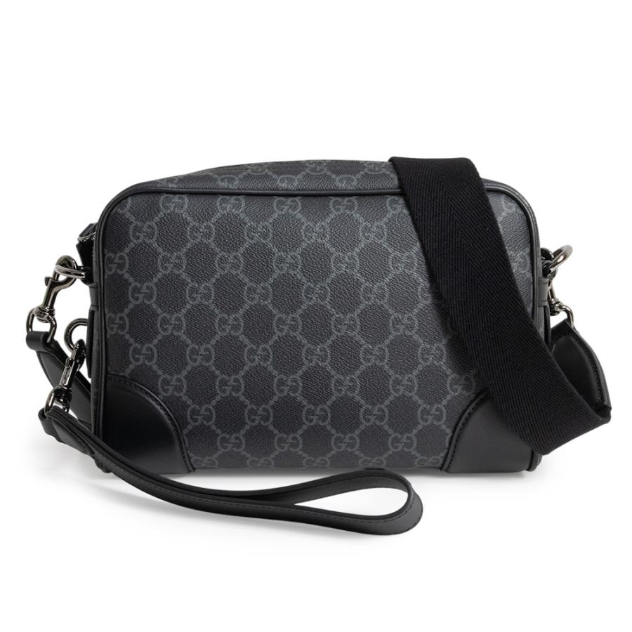 （新品・未使用品）グッチ GUCCI GGエンブレム スモール クロスボディバッグ ショルダーバッグ 斜め掛け GGパターンコーティングファブリック レザー ブラック シルバー金具 ？821155 GUCCI（グッチ） （新品・未使用品）グッチ GUCCI GGエンブレム