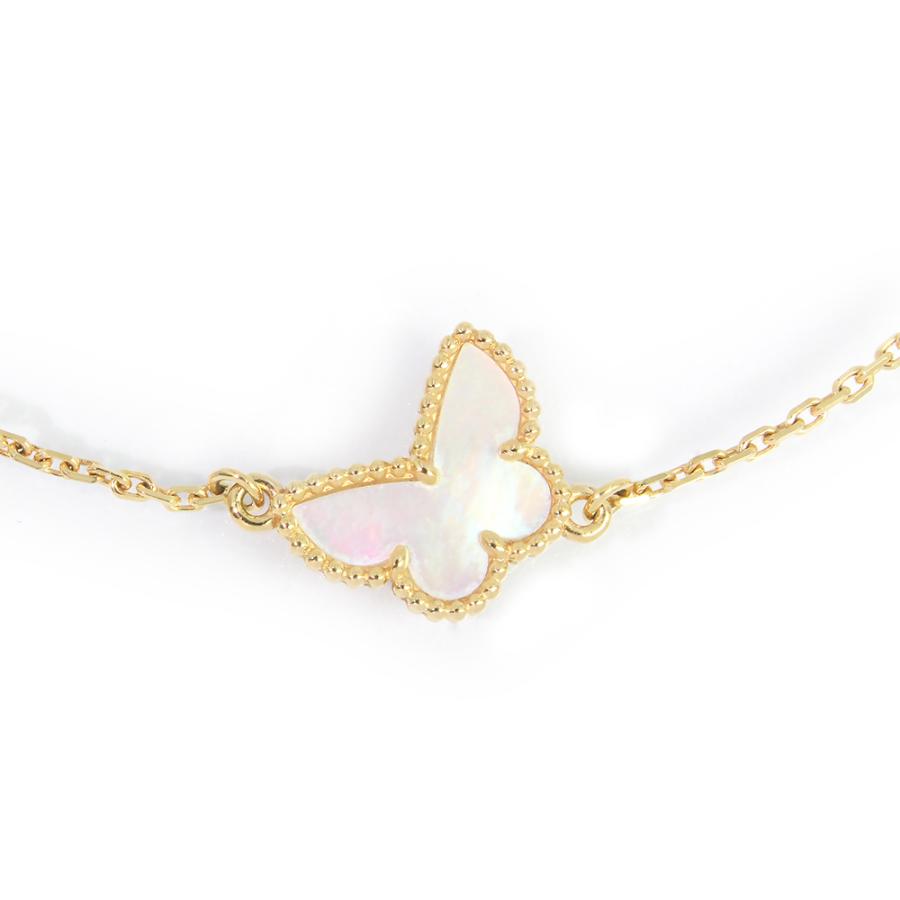 （美品）ヴァンクリーフ＆アーペル Van Cleef Arpels スウィート パピヨン ブレスレット K18YG 750 マザー オブ パール イエローゴールド VCARF69000_3