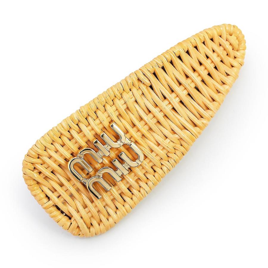 可愛い！ミュウミュウ　バレッタ　箱付き★ miu miu（ミュウミュウ） （新品・未使用品）ミュウミュウ ロゴ