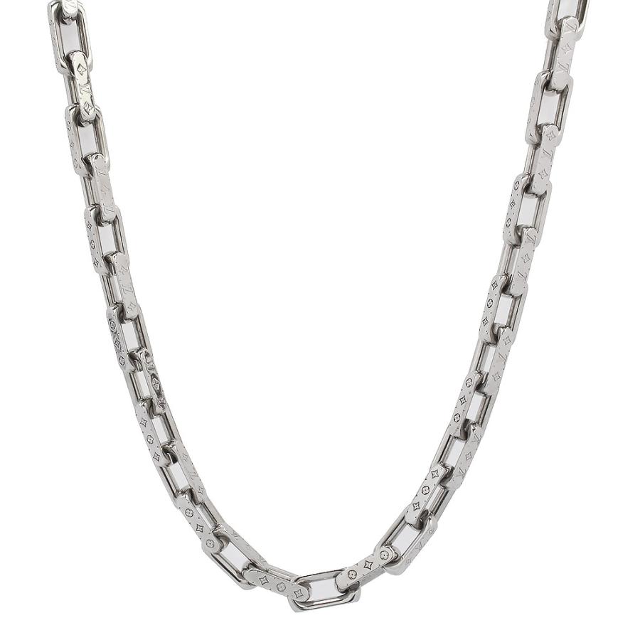 ルイヴィトン M64196　コリエ チェーン　 ネックレス シルバー メタル LOUIS VUITTON（ルイ・ヴィトン） （美品）ルイ ヴィトン コリエ