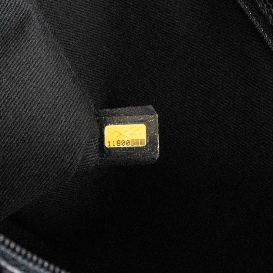 （中古）シャネル CHANEL ココ トラベル トート ハンドバッグ PVC レザー ブラック レッド シルバー金具 A36181の画像