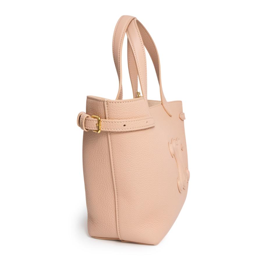 （新品・未使用品）セリーヌ CELINE ミニ カバ アナイス キュイル トリオンフ 2Way 斜め掛け ショルダー ハンドバッグ グレインドカーフスキン レザー ソフトピーチ ゴールド金具 ポーチ付き 121743ENY CELINE（セリーヌ） （新品・未使用品）セリーヌ ミニ カバ アナイス