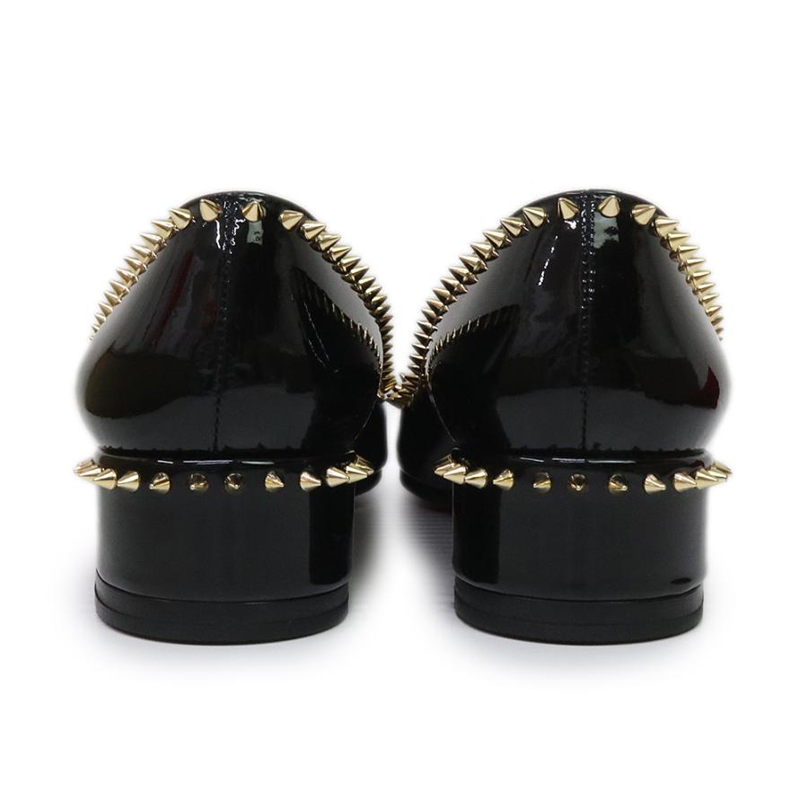 極美品　クリスチャン ルブタン　スタッズ　ブラックパテントレザーパンプス　36 Christian Louboutin（クリスチャンルブタン） （美品）Christian
