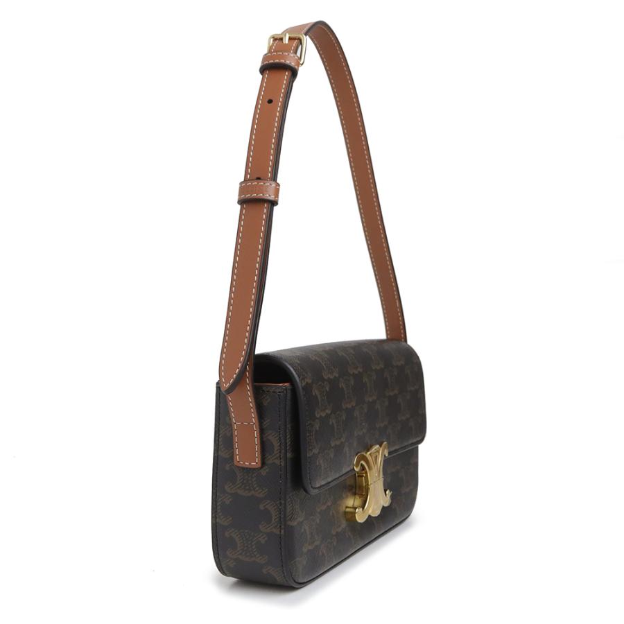 セリーヌ クロード トリオンフ ショルダーバッグ トリオンフキャンバス タン ブラウン ゴールド金具 94142CUZ.04LU CELINE（新品・未使用品） CELINE（セリーヌ） （新品・未使用品）セリーヌ クロード トリオンフ