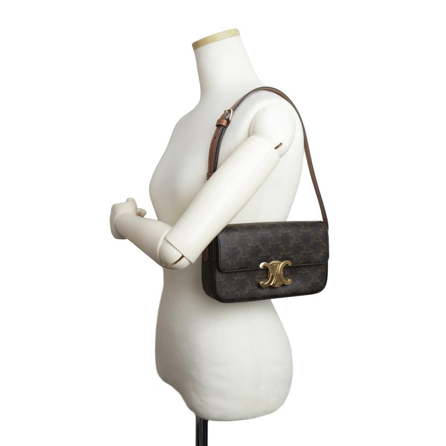 セリーヌ クロード トリオンフ ショルダーバッグ トリオンフキャンバス タン ブラウン ゴールド金具 94142CUZ.04LU CELINE（新品・未使用品） CELINE（セリーヌ） （新品・未使用品）セリーヌ クロード トリオンフ