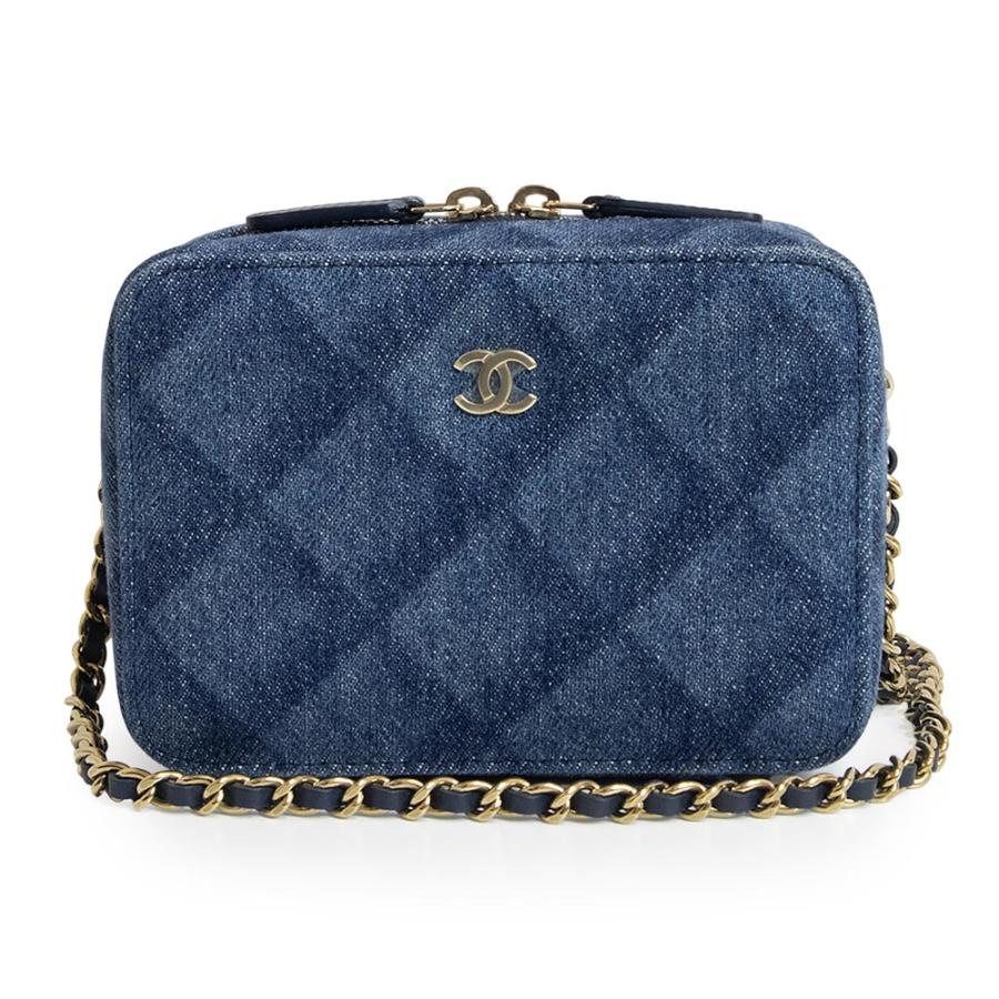 （未使用　展示品）シャネル CHANEL ココマーク カメラ チェーン ショルダーバッグ 斜め掛け デニム インディゴ ゴールド金具 AP2463 CHANEL（シャネル） （未使用 展示品）シャネル ココマーク カメラ