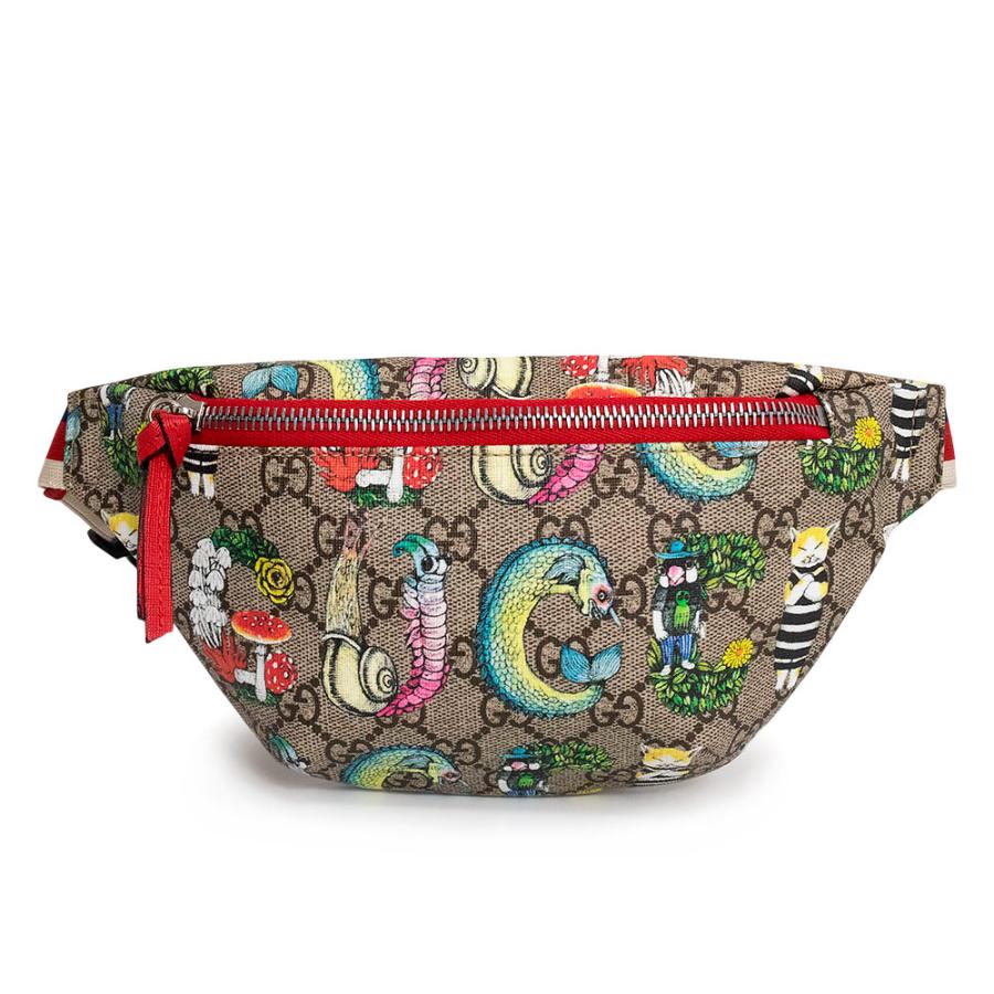 （未使用　展示品）グッチ GUCCI ヒグチユウコ チルドレンズ ベルトバッグ ウエストポーチ GGスプリームキャンバス ベージュ レッド シルバー金具 502095 GUCCI（グッチ） （未使用 展示品）グッチ ヒグチユウコ チルドレンズ