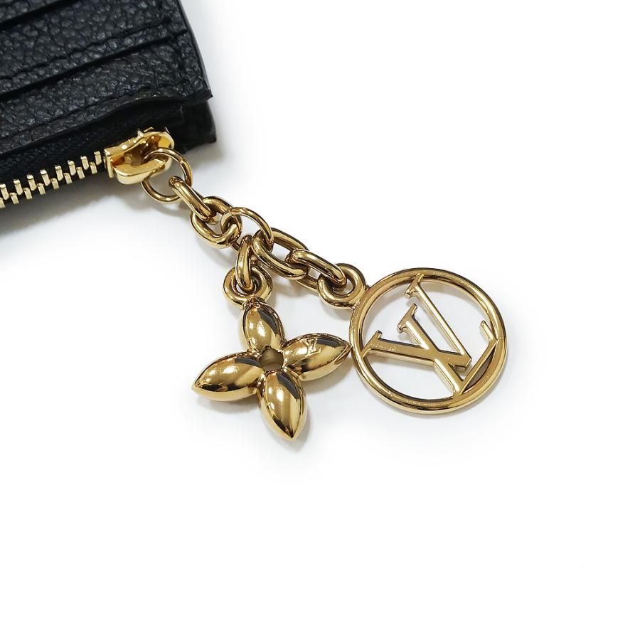 ルイヴィトン アンプラント ポルトカルトフローラ ミニ財布 黒 LOUIS VUITTON（ルイ・ヴィトン） （未使用 展示品）ルイ ヴィトン