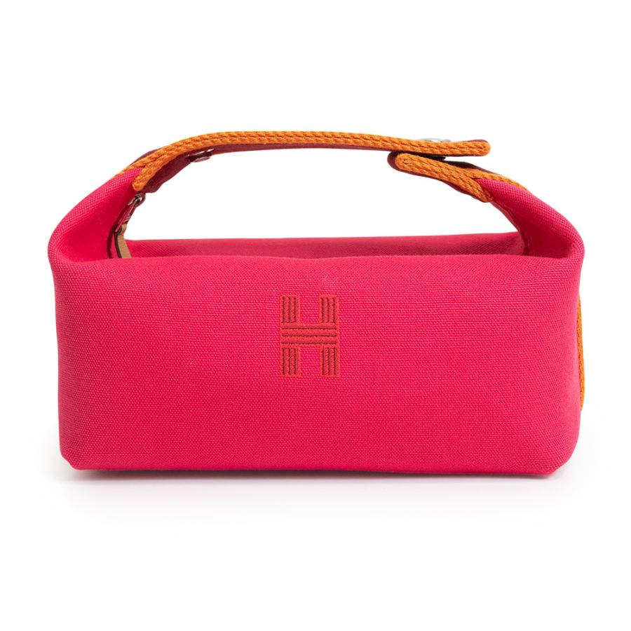 （未使用　展示品）エルメス HERMES ブリッド ア ブラック PM バニティ ポーチ セカンド ハンドバッグ コットンキャンバス ハイビスカス シルバー金具 HERMES（エルメス） （未使用 展示品）エルメス ブリッド ア ブラック