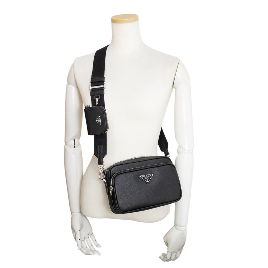 プラダ　サフィアーノレザー　ショルダーのみ PRADA/プラダ_Men通販 | サフィアーノレザー ショルダーバッグ【送料