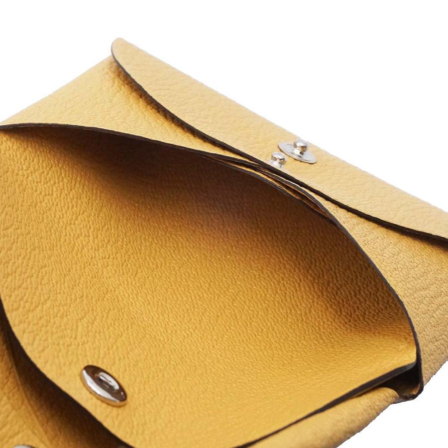 （新品・未使用品）エルメス HERMES カルヴィ デュオ コンパクト コインケース 小銭入れ 財布 カードケース 名刺入れ シェーブルミゾール パイユ イエロー K刻印の画像