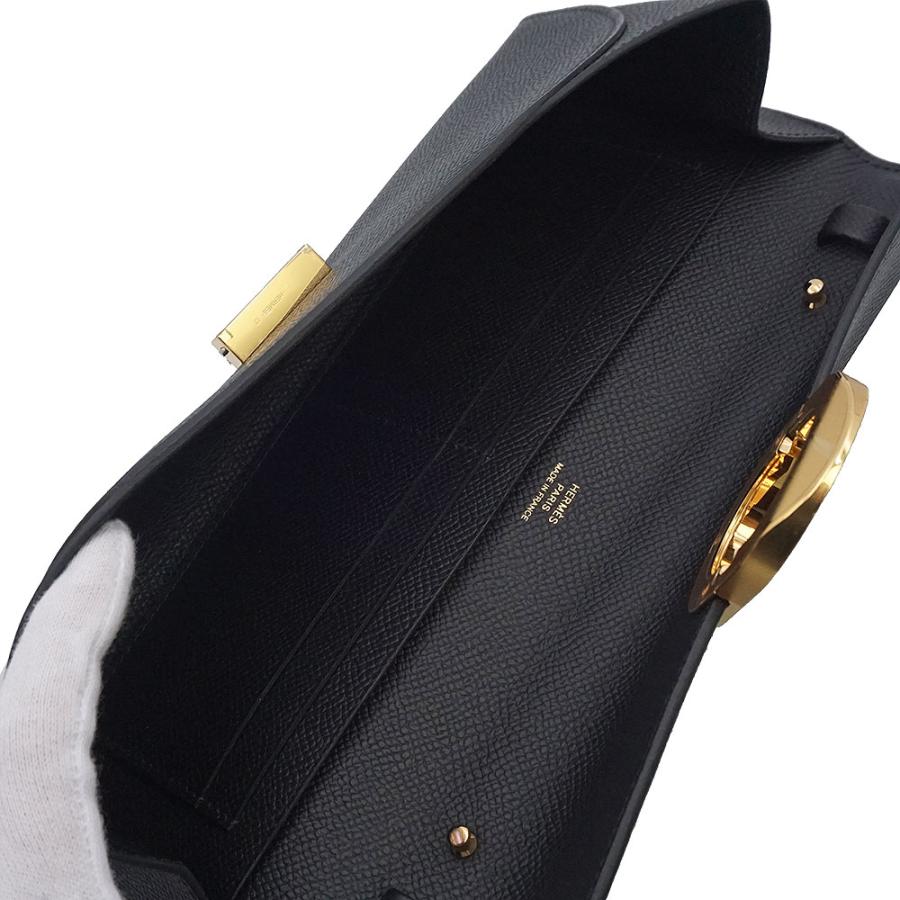 HERMES エルメス シェーヌダンクルウォレットトゥーゴー トゴ×ゴールド金具 エルメス マイヨン トゥーゴー シェーヌダンクル ゴールド エプソン