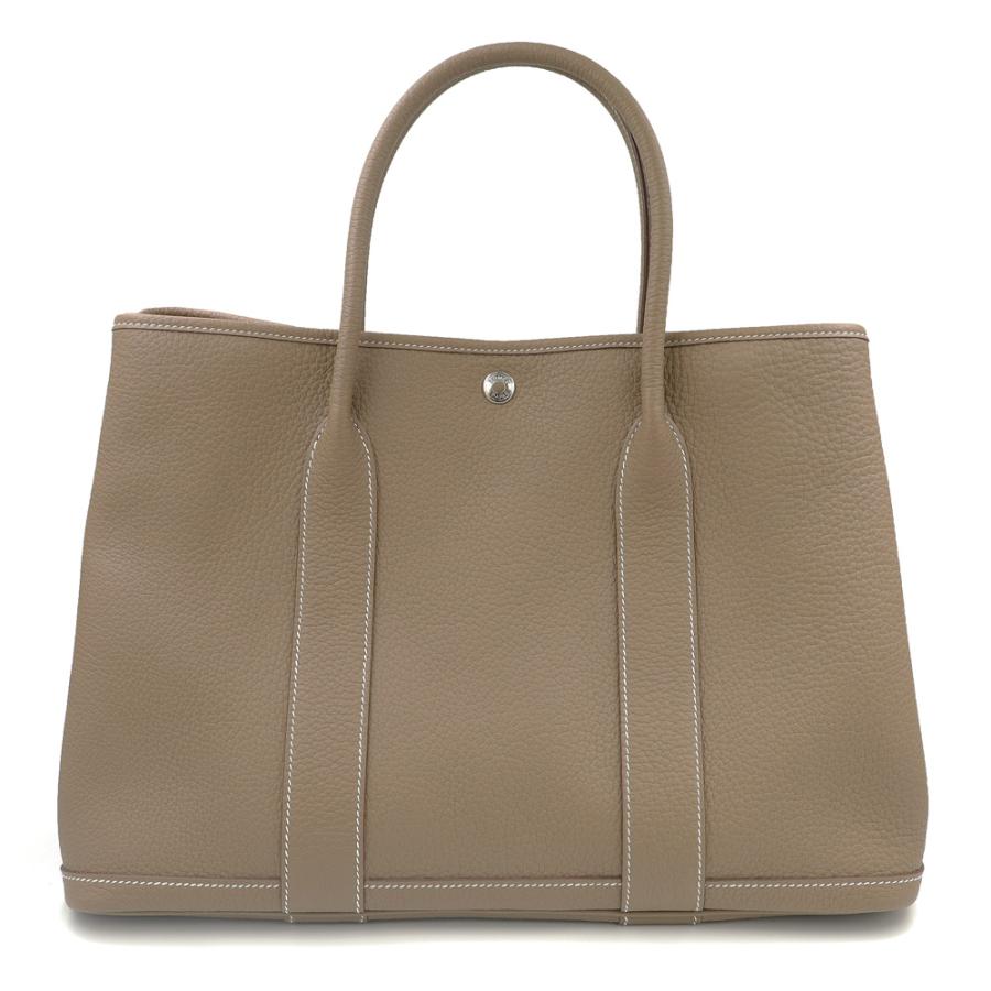 （未使用　展示品）エルメス HERMES ガーデンパーティ 36 PM ハンドバッグ ネゴンダ レザー Etoupe エトゥープ エトープ グレージュ シルバー金具 Y刻印 箱付 HERMES（エルメス） （未使用 展示品）エルメス ガーデンパーティ 36