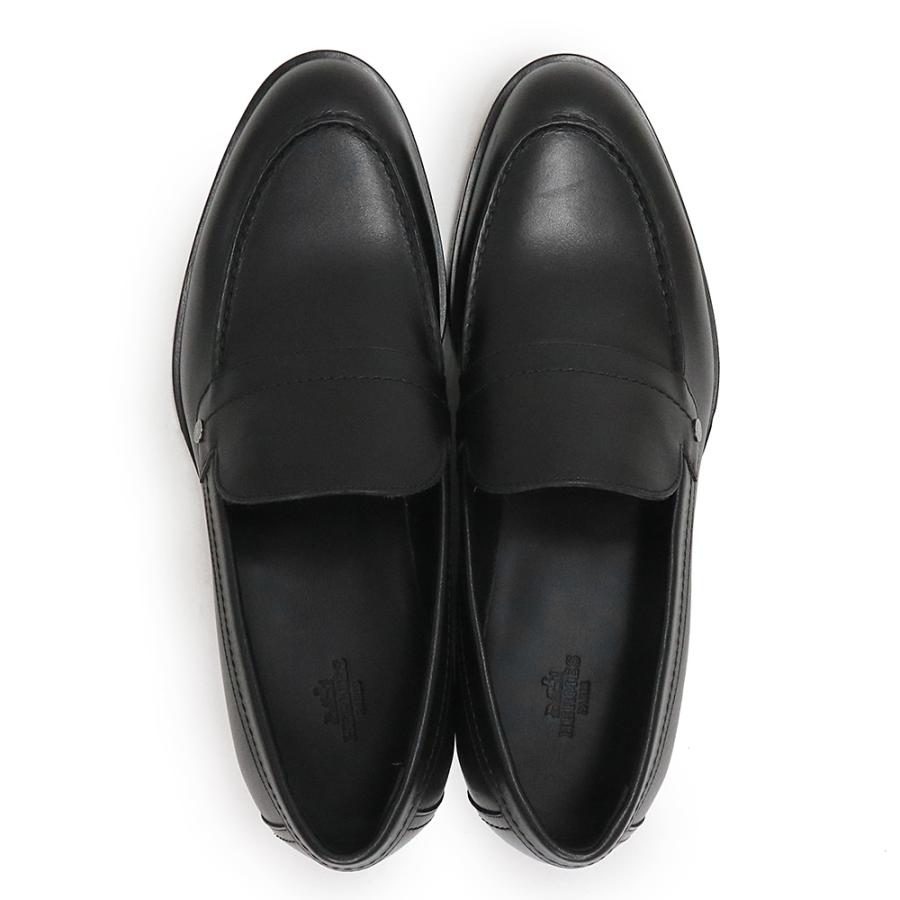 エルメス　HERMES レザー 黒 ローファー HERMES（エルメス） （未使用保管品）エルメス セリエ ビジネス