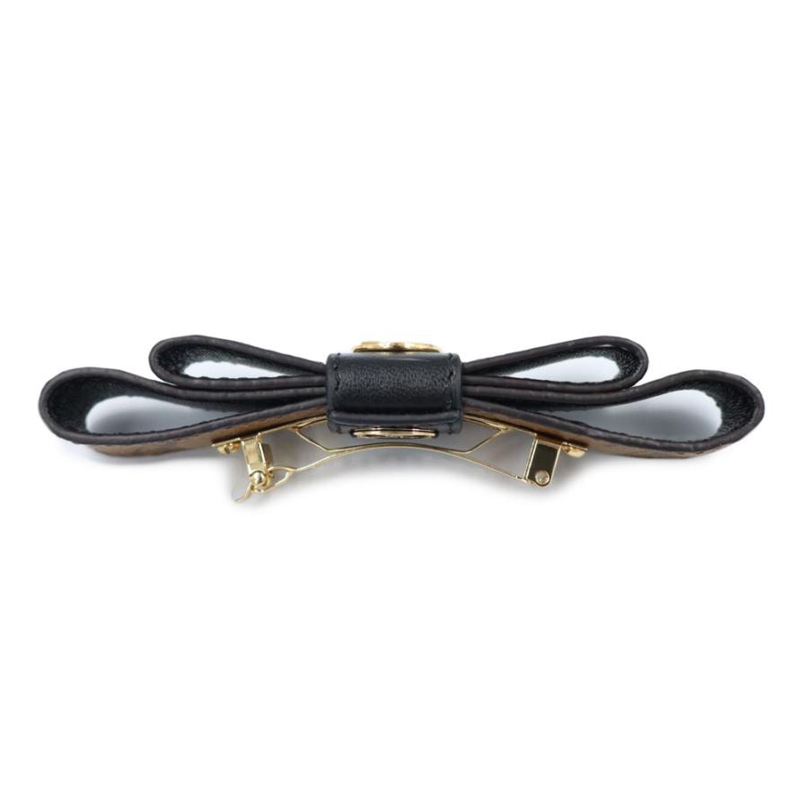 （新品・未使用品）LOUIS VUITTON ルイ ヴィトン M02321 リバース バレッタ マイ LV ボウ モノグラム モノグラムリバース ブラウン ヘアアクセサリー 箱付の画像