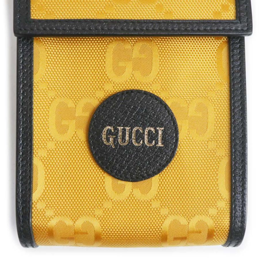 （未使用　展示品）GUCCI グッチ 625599 オフザグリッド ミニバッグ GGナイロン レザー イエロー ブラック ショルダーバッグ 斜め掛け シルバー金具_9