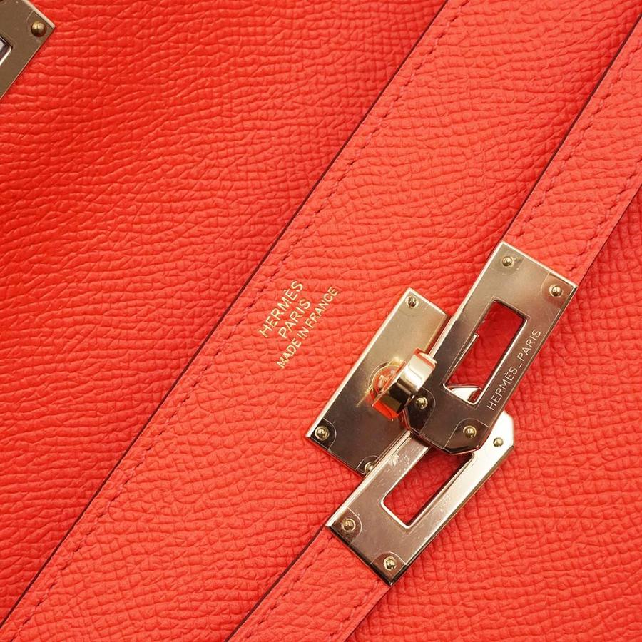 エルメス ケリーウォレット ロング 二つ折り長財布 ヴォーエプソン レザー ローズエクストリーム ピンク シルバー金具 A刻印 箱付 HERMES（新品・未使用品） HERMES（エルメス） （新品・未使用品）エルメス ケリーウォレット