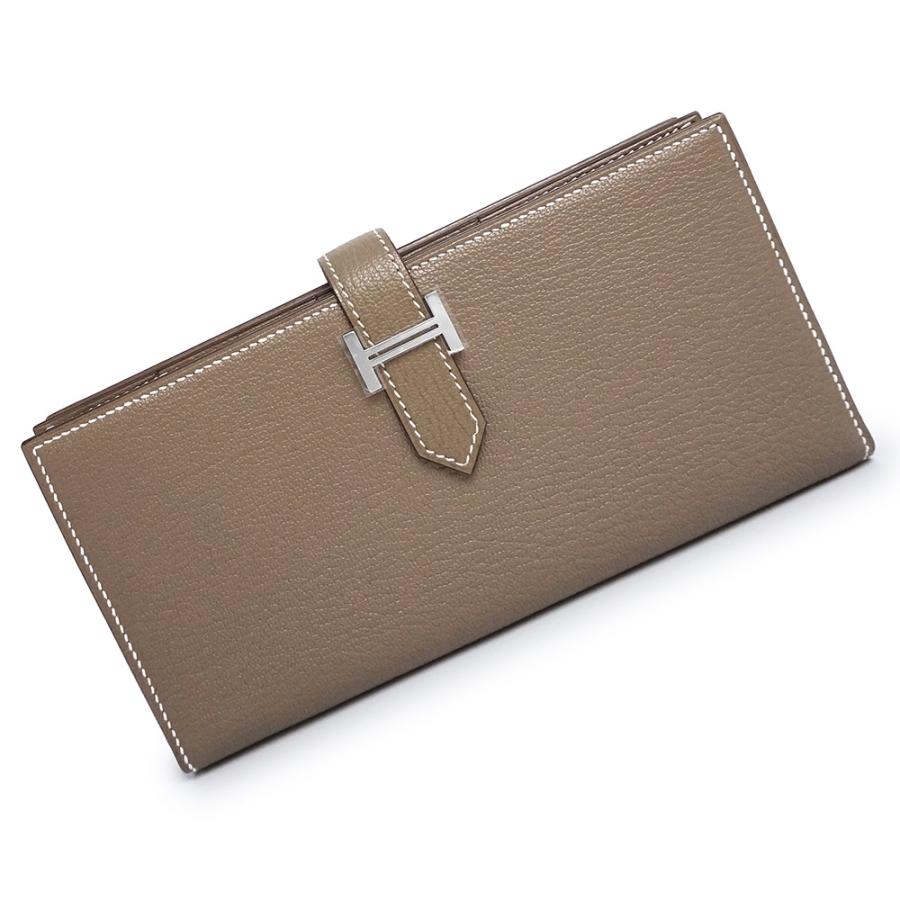 極美品✨HERMES ベアン スフレ シェーブル エトゥープ 金具 U刻 財布 HERMES（エルメス） （新品・未使用品）HERMES ベアン スフレ