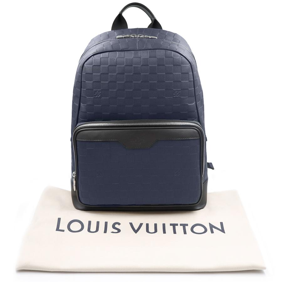 （未使用　展示品）LOUIS VUITTON ルイ ヴィトン N40091 ダミエ アンフィニ バックパック アストラル ネイビー オニキス ブラック リュック デイパック レザー_1