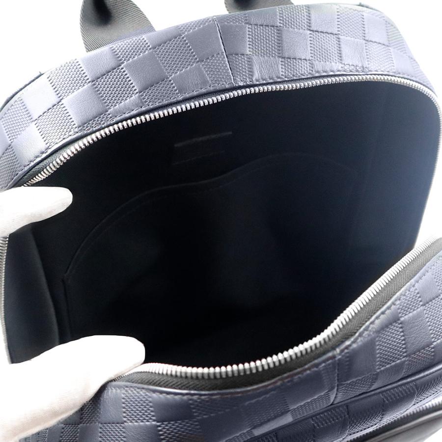 （未使用　展示品）LOUIS VUITTON ルイ ヴィトン N40091 ダミエ アンフィニ バックパック アストラル ネイビー オニキス ブラック リュック デイパック レザー_2