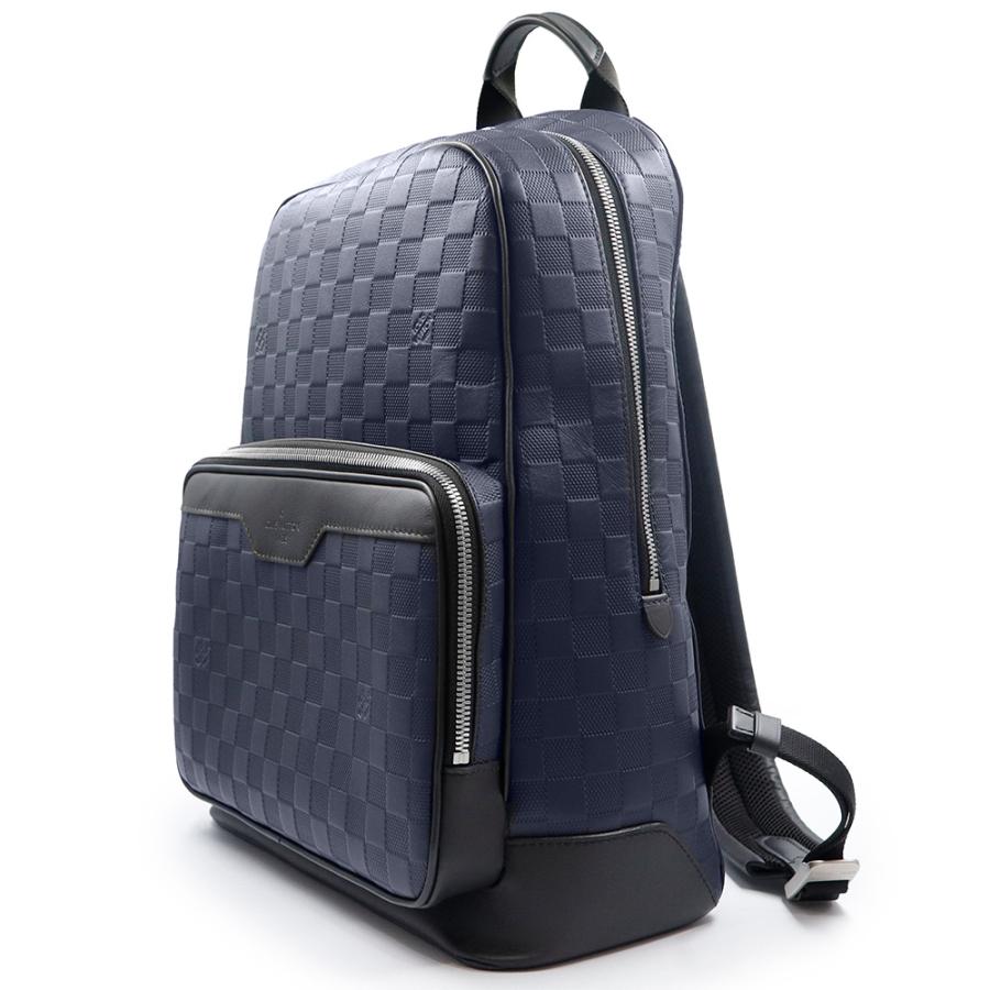 （未使用　展示品）LOUIS VUITTON ルイ ヴィトン N40091 ダミエ アンフィニ バックパック アストラル ネイビー オニキス ブラック リュック デイパック レザー_3