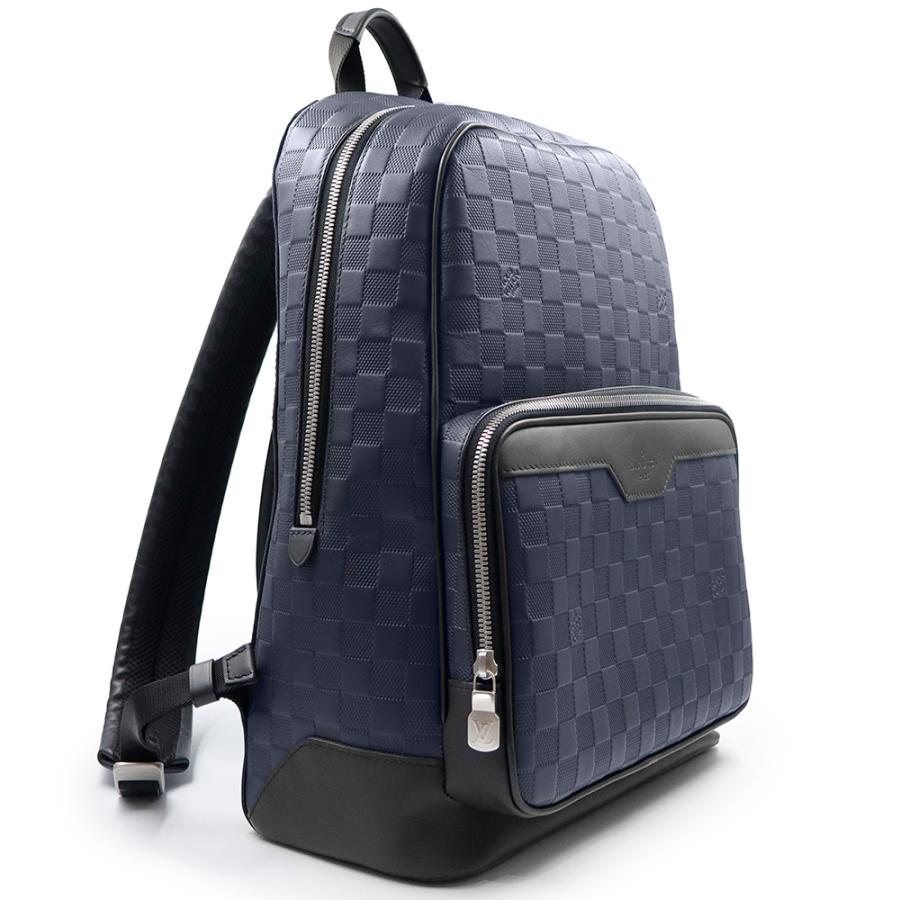 （未使用　展示品）LOUIS VUITTON ルイ ヴィトン N40091 ダミエ アンフィニ バックパック アストラル ネイビー オニキス ブラック リュック デイパック レザー_4
