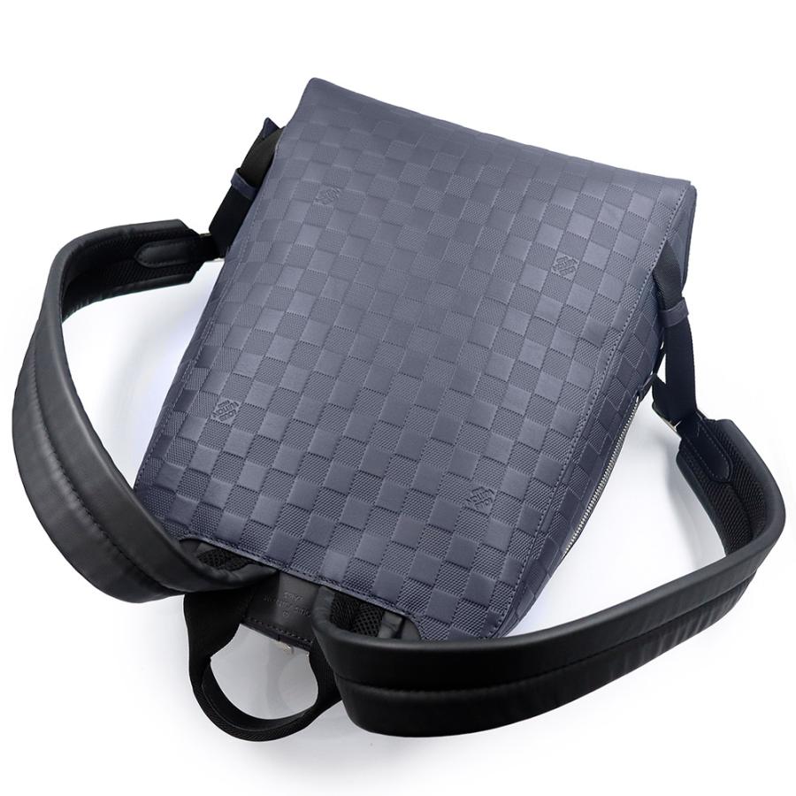 （未使用　展示品）LOUIS VUITTON ルイ ヴィトン N40091 ダミエ アンフィニ バックパック アストラル ネイビー オニキス ブラック リュック デイパック レザー_5