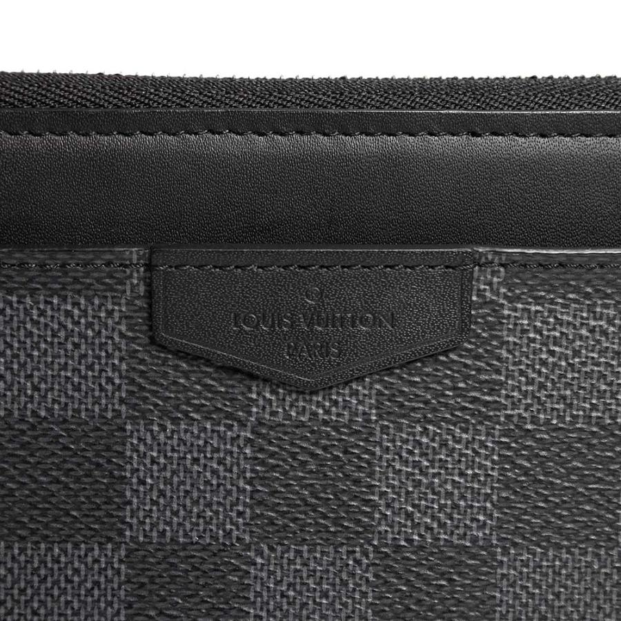 （新品・未使用品）LOUIS VUITTON ルイ ヴィトン N60379 ジッピー ドラゴンヌ L字ファスナー ダミエグラフィット ブラック 長財布 シルバー金具 箱付の画像