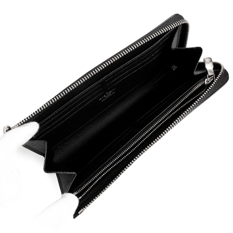 （新品・未使用品）LOUIS VUITTON ルイ ヴィトン N60379 ジッピー ドラゴンヌ L字ファスナー ダミエグラフィット ブラック 長財布 シルバー金具 箱付の画像