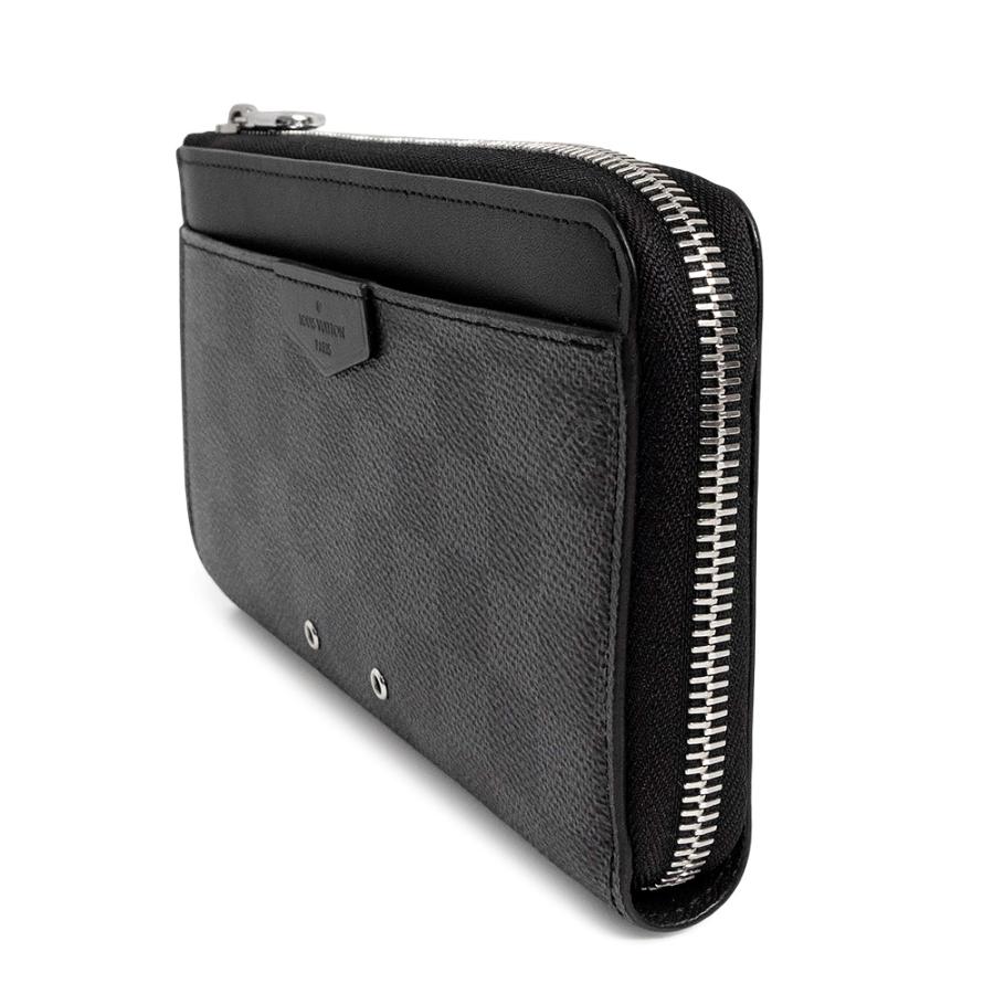 （新品・未使用品）LOUIS VUITTON ルイ ヴィトン N60379 ジッピー ドラゴンヌ L字ファスナー ダミエグラフィット ブラック 長財布 シルバー金具 箱付の画像