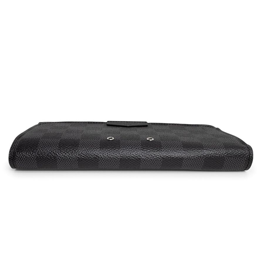 （新品・未使用品）LOUIS VUITTON ルイ ヴィトン N60379 ジッピー ドラゴンヌ L字ファスナー ダミエグラフィット ブラック 長財布 シルバー金具 箱付の画像