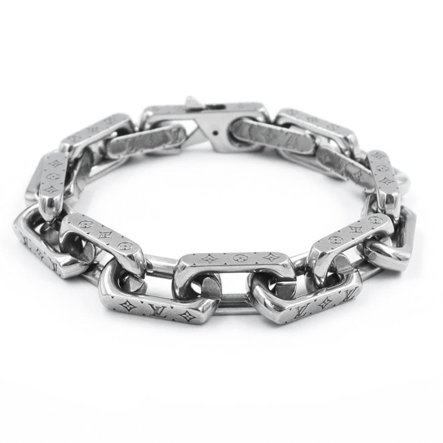 ルイ・ヴィトン チェーン モノグラム ブレスレット メンズ M00309 LOUIS VUITTON（ルイ・ヴィトン） （美品）LOUIS VUITTON ルイ