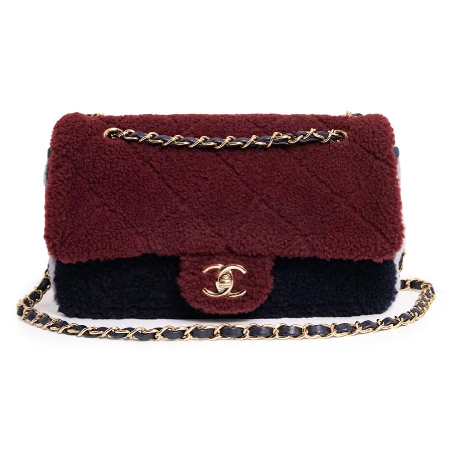 CHANEL（シャネル） （美品）CHANEL トリコロール Wチェーン フラップ 