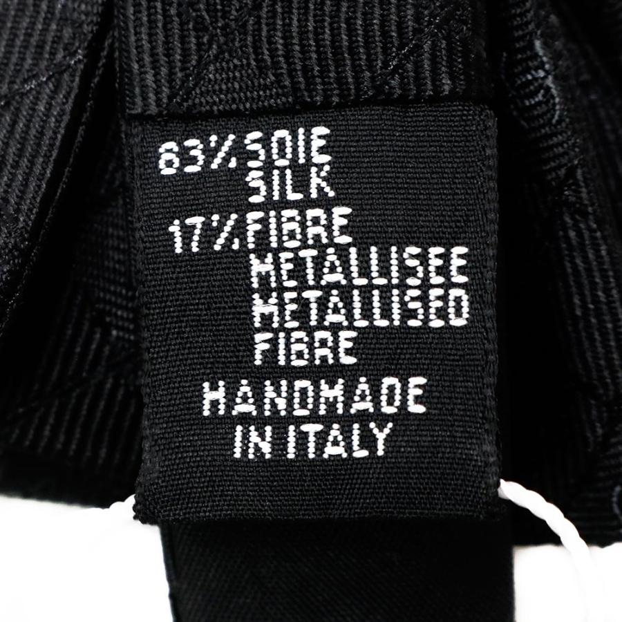（新品・未使用品）CHANEL シャネル AA7918 ボウ タイ 蝶ネクタイ りぼん ココマーク マトラッセ シルク ジャガード メタリック ファイバー ブラック 箱付の画像