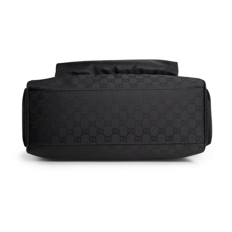 （新品・未使用品）GUCCI グッチ 818962 GG ラージ トート GGナイロン ブラック 2Way 斜め掛け ショルダー ハンドバッグ シルバー金具の画像