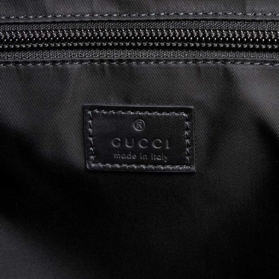 （新品・未使用品）GUCCI グッチ 818962 GG ラージ トート GGナイロン ブラック 2Way 斜め掛け ショルダー ハンドバッグ シルバー金具の画像