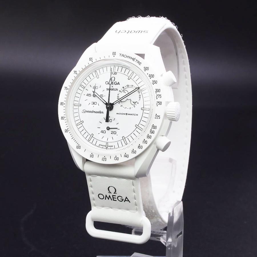 ★オメガ×スウォッチ★スヌーピー★ホワイト！　ベゼル付き！SO33W700 OMEGA（オメガ） （未使用 展示品）OMEGA Swatch スウォッチ SO33W700