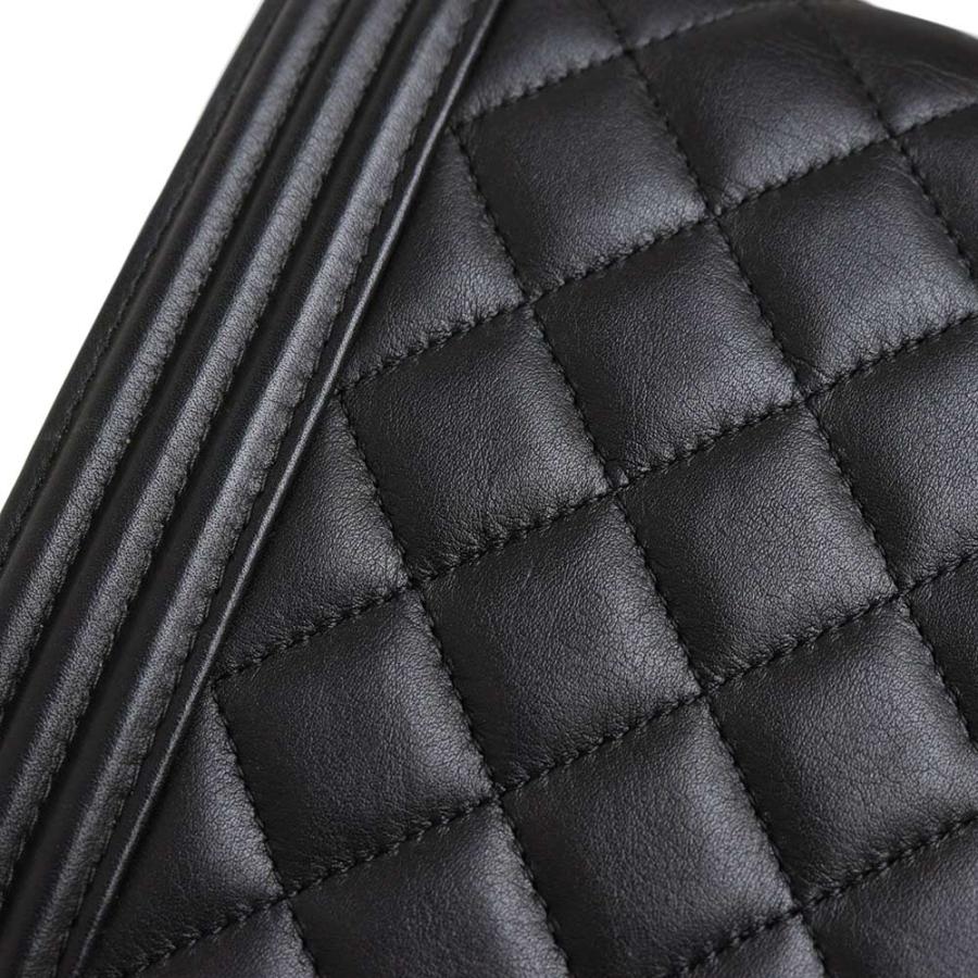 （中古）CHANEL シャネル AS0130 ボーイシャネル ラムスキン ブラック 2Way チェーン ショルダーバッグ 斜め掛け レザー ゴールド金具_13