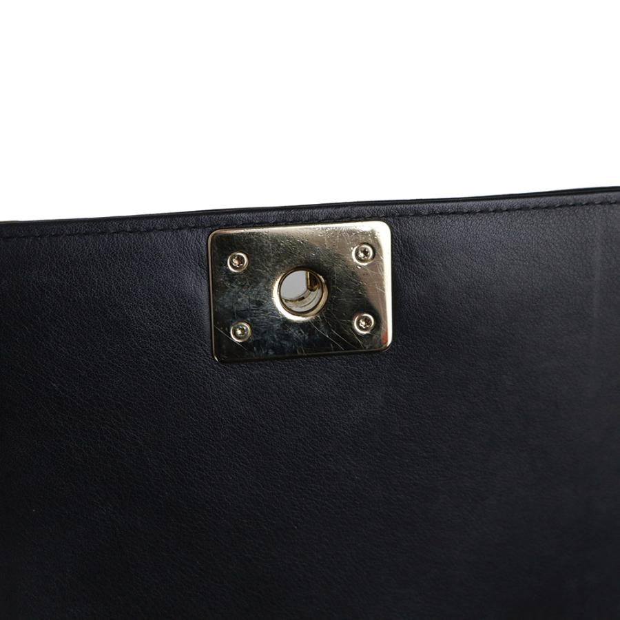 （中古）CHANEL シャネル AS0130 ボーイシャネル ラムスキン ブラック 2Way チェーン ショルダーバッグ 斜め掛け レザー ゴールド金具_15