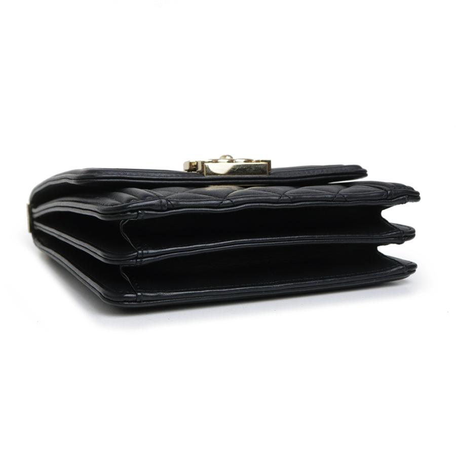 （中古）CHANEL シャネル AS0130 ボーイシャネル ラムスキン ブラック 2Way チェーン ショルダーバッグ 斜め掛け レザー ゴールド金具_6