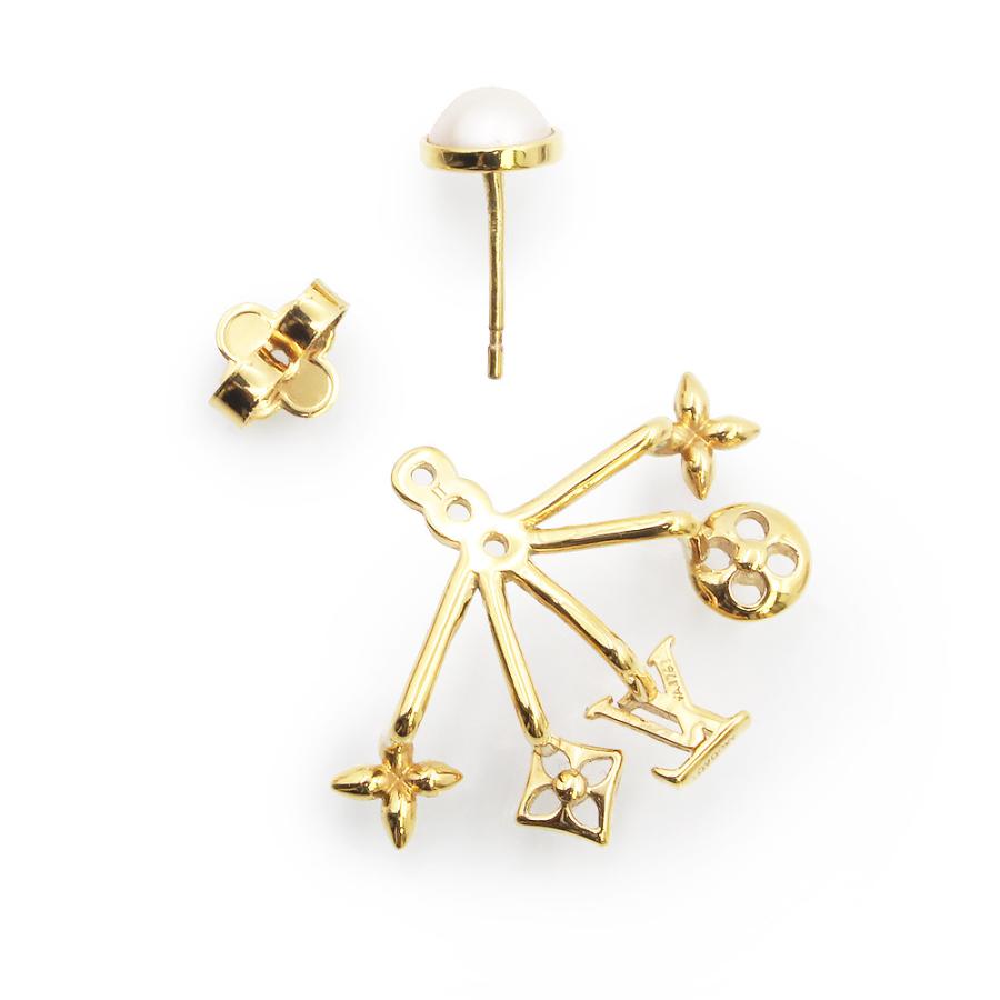 （未使用　展示品）LOUIS VUITTON ルイ ヴィトン M00601 クルーザー ゴールド ピアス 箱付