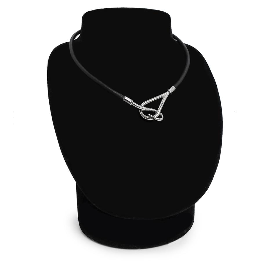 美品）HERMES エルメス ジャンボ チョーカー レザー ノワール ブラック 