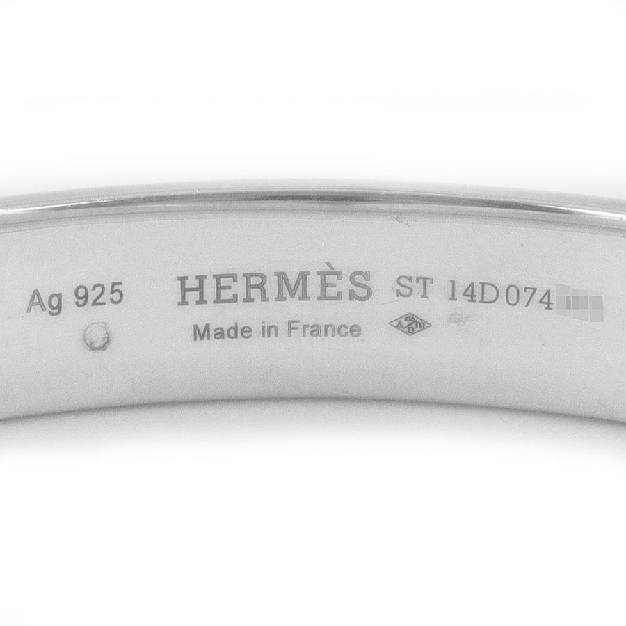 （中古）HERMES エルメス コリエドシアン SV925 スターリングシルバー バングル ブレスレット 保証書付き_6