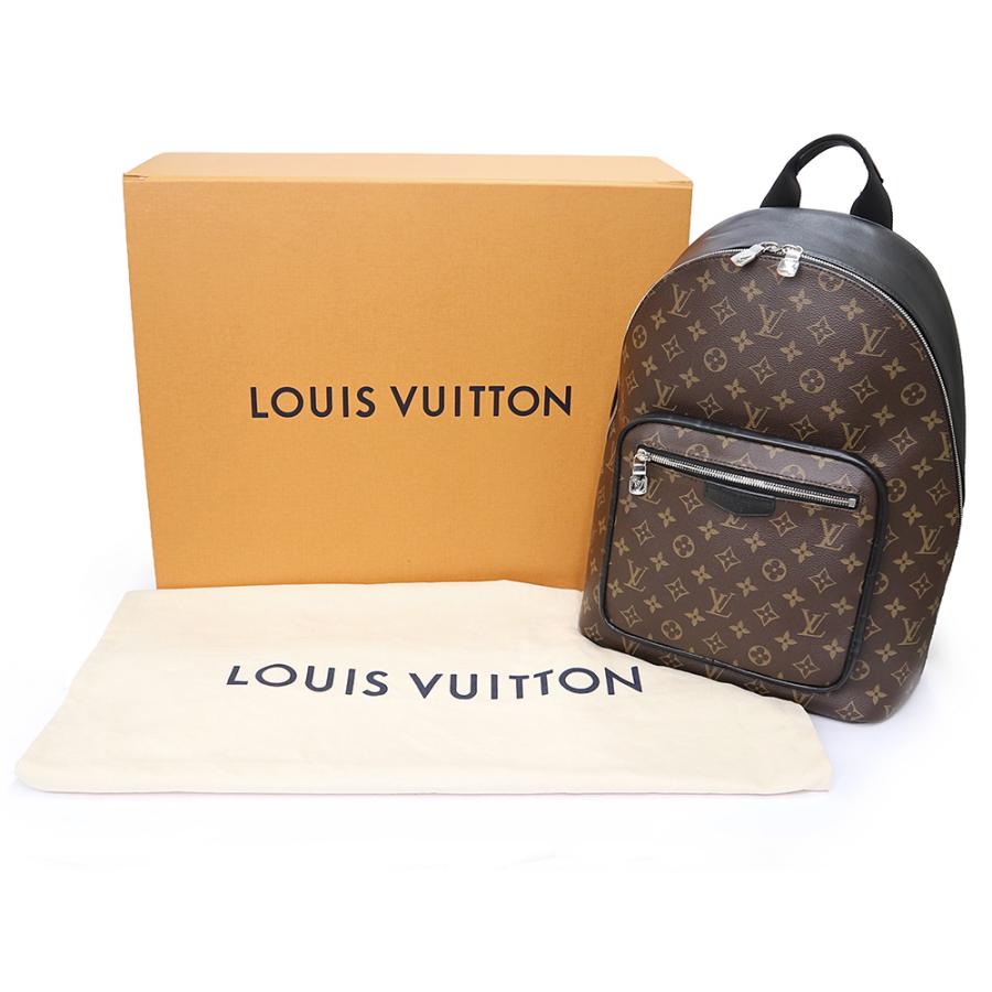 （美品）LOUIS VUITTON ルイ ヴィトン M45349 ジョッシュ NV モノグラムマカサー ブラウン ブラック リュック デイパック バックパック シルバー金具_1